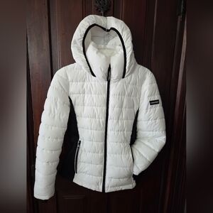 Calvin Klein White Puffer Jacket, NWOT